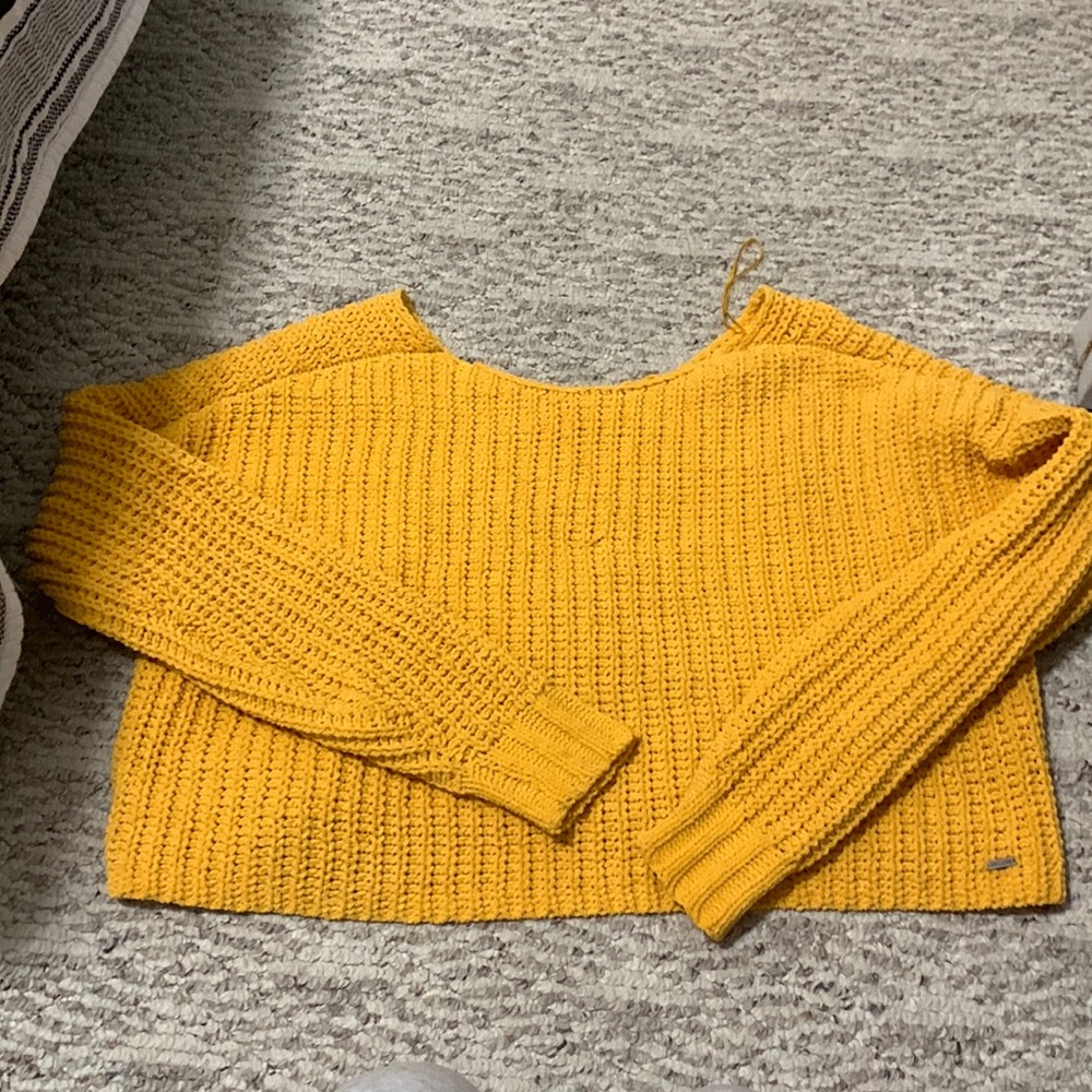 Oversized crop sweater from Hollister